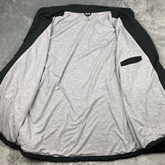 Fox Factory Jacket Mens Sz XXL Black Snap Closure Pockets Jersey Lined Collared - Picture 6 of 15